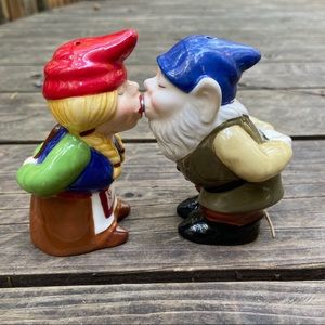 Kissing Gnome Salt and Pepper Shakers